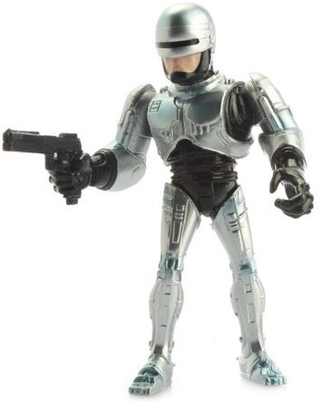 RoboCop figure, produced by Kasual Friday. Front view.