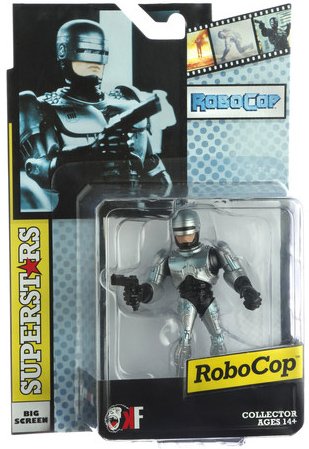 RoboCop figure, produced by Kasual Friday. Packaging.