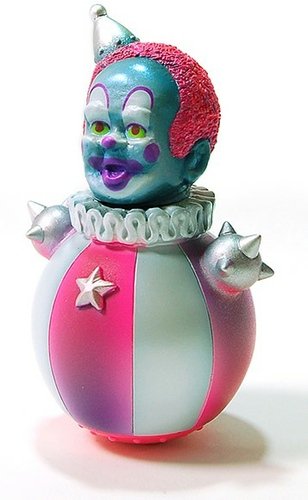 ROLY-POLY THE BOMB > CLOWN BALL（クラウン頭） > CLOWN BALL／ゾンビ ZOMBIE figure by Kikkake, produced by Kikkake. Front view.