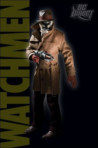 Rorschach figure, produced by Dc Direct. Front view.