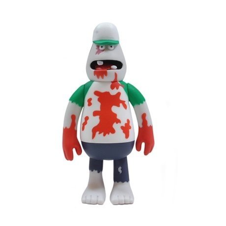 rusty figure by James Jarvis, produced by Amos Toys. Front view.