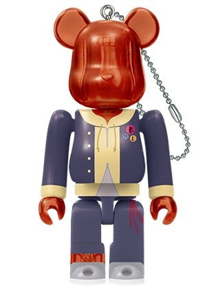 SABURO YAMADA by Hypnosis Mic-Division Rap Battle BE@RBRICK 100% figure, produced by Medicom Toy. Front view.