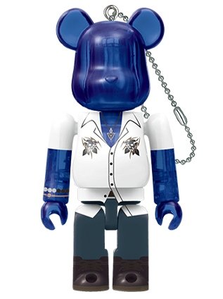 SAMATOKI AOHITSUGI by Hypnosis Mic-Division Rap Battle BE@RBRICK 100% figure, produced by Medicom Toy. Front view.