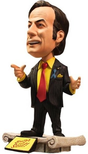 Saul Goodman - Red Tie Edition figure, produced by Mezco Toyz. Front view.