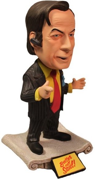 Saul Goodman - Red Tie Edition figure, produced by Mezco Toyz. Front view.