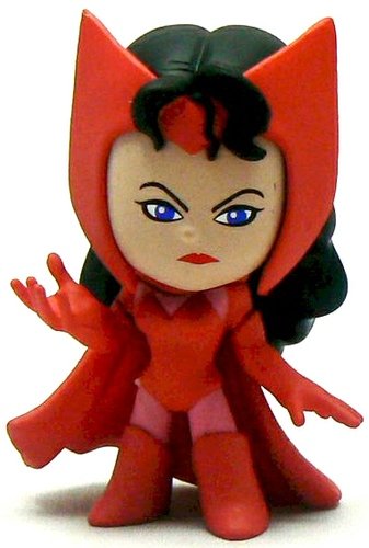 Scarlet Witch figure by Marvel, produced by Funko. Front view.