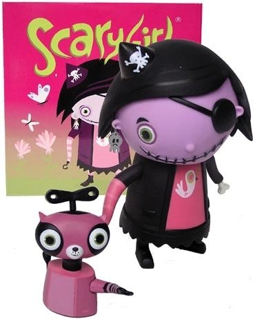 Scarygirl Special Edition figure by Nathan Jurevicius, produced by Flying Cat. Front view.