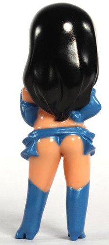 SDCC 2012 Lady Darkness (no mask) figure by Mark Nagata, produced by Max Toy Co.. Back view.