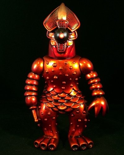 Semi Korosiya - Red candy figure by D-Lux × C.A.S.T. × Chauskoskis, produced by Cop A Squat Toys. Front view.