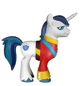 Shining Armor figure, produced by Funko. Side view.