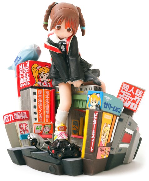 Shinyokohama Arina Otaku figure by Ooshima Yuuki, produced by Kaiyodo. Front view.