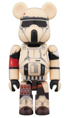 SHORETROOPER BE@RBRICK 100% figure, produced by Medicom Toy. Front view.