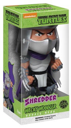 Shredder figure by Nickelodeon, produced by Funko. Packaging.