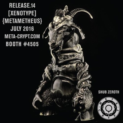 Shub Zeroth release .14 Metametheus figure by Brian Ewing, produced by Metacrypt. Front view.