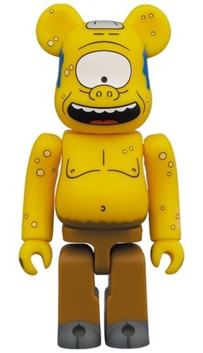 SIMPSONS CYCLOPS BE@RBRICK 100％ figure, produced by Medicom Toy. Front view.