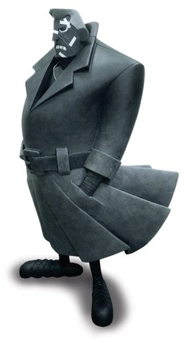 Sin City Marv figure by Eric So, produced by Dark Horse. Side view.