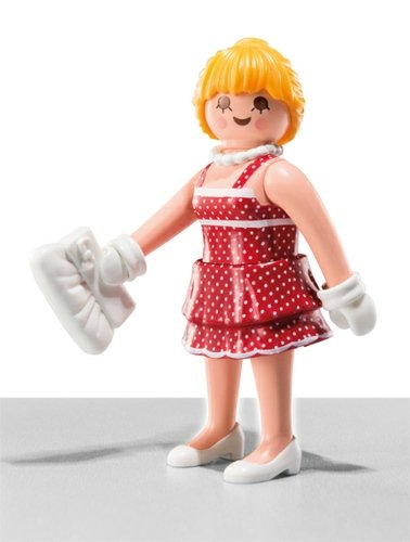 Sixties Girl figure by Playmobil, produced by Playmobil. Front view.