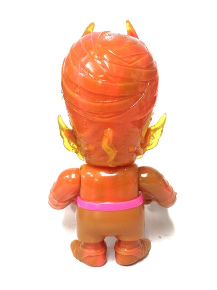 skullHevi - Drippy Trippy Hevi (double pour) figure by Pushead, produced by Secret Base. Back view.
