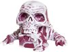 Skulor the Worm King: Marbled (Cranberry and White)