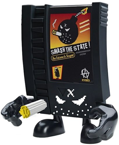 Smash The State! - Variant figure by Frank Kozik, produced by Squid Kids Ink. Front view.