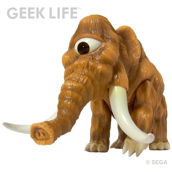 Space Harrier:Mammoth figure, produced by Geek Life. Front view.