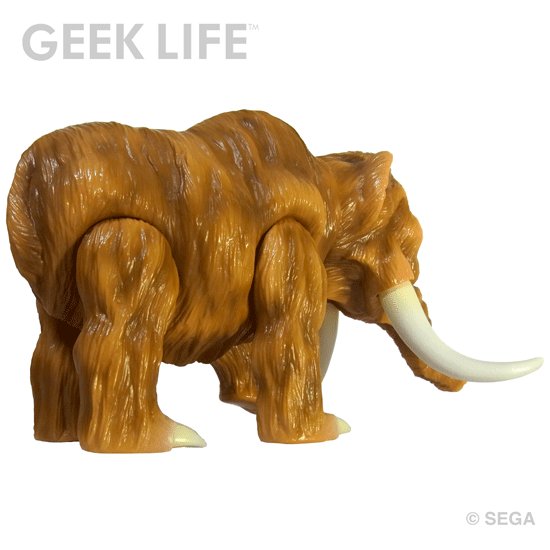 Space Harrier:Mammoth figure, produced by Geek Life. Side view.