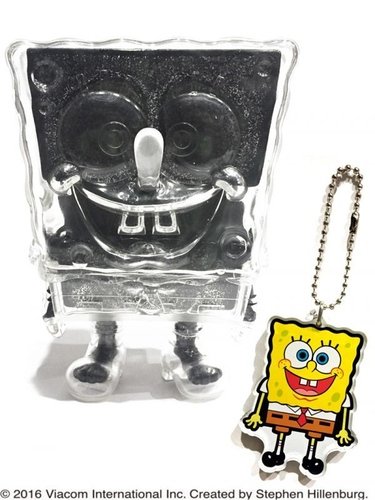 SpongeBob SquarePants - Key Chain Set (Black Lame Version) figure by Stephen Hillenburg, produced by Secret Base. Front view.