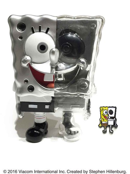 SpongeBob SquarePants - Pin Set figure by Stephen Hillenburg, produced by Secret Base. Packaging.