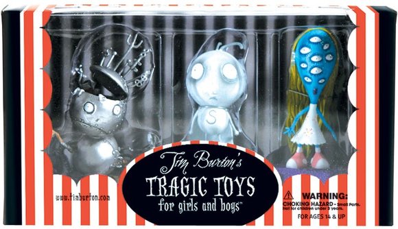 Stain Boy figure by Tim Burton, produced by Dark Horse. Packaging.