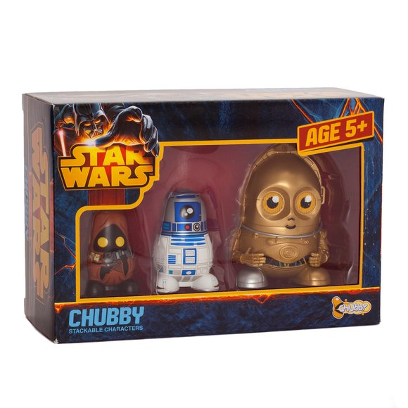STAR WARS CHUBBY SERIES ONE C3PO figure by Tado, produced by Unbox Industries. Packaging.