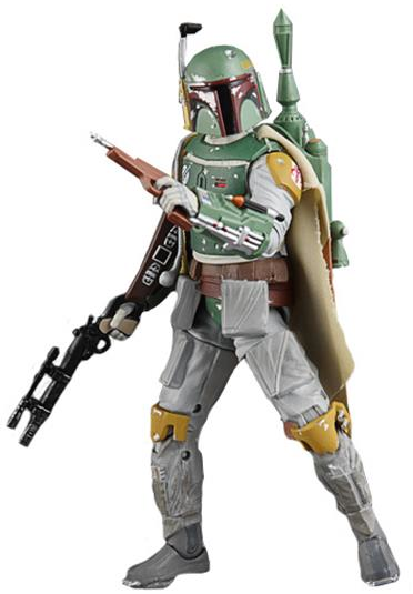 STAR WARS THE BLACK SERIES 6 BOBA FETT figure by Lucasfilm Ltd., produced by Hasbro. Front view.