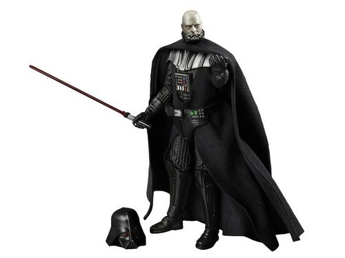 STAR WARS THE BLACK SERIES 6 DARTH VADER figure by Lucasfilm Ltd., produced by Hasbro. Front view.