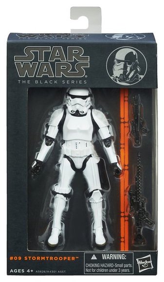 STAR WARS THE BLACK SERIES 6 STORMTROOPER figure by Lucasfilm Ltd., produced by Hasbro. Packaging.