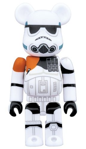 STARWARS - SANDTROOPER BE@RBRICK 100% figure, produced by Medicom Toy. Front view.