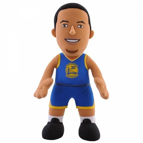 Stephen Curry figure by Bleacher Creatures, produced by Bleacher Creatures. Front view.