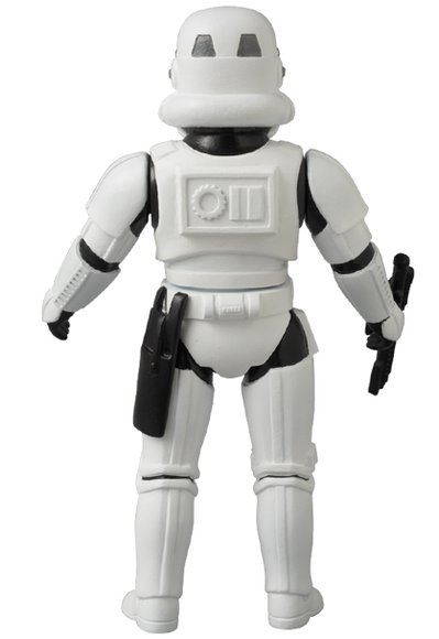 Stormtrooper (ストームトルーパー) - Vintage Sofubi No.03 figure by Lucasfilm Ltd., produced by Medicom Toy. Back view.