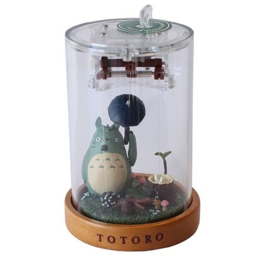 Studio Ghibli Music Box (Totoro) figure by Hayao Miyazaki, produced by Sekiguchi Corporation. Front view.