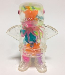 Summer Vacation Sametan - Part 2 (Pink Eyes) figure by Koji Harmon (Cometdebris), produced by Cometdebris. Front view.