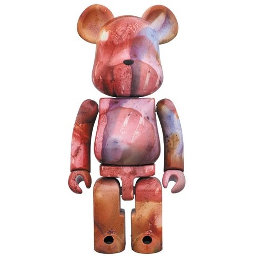 Super Alloyed (Chogokin) Be@rbrick - Pushead 200% figure by Pushead, produced by Medicom Toy. Front view.