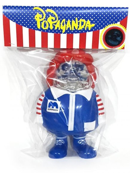 SUPER SIZED ME S.S.F CA figure by Ron English, produced by Secret Base. Packaging.