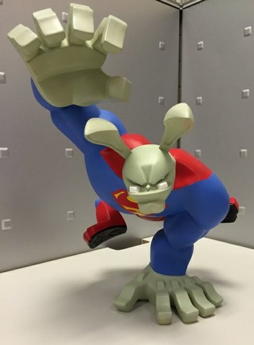 Superman figure, produced by Coarsetoys. Front view.