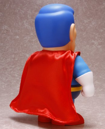 Suppaman figure, produced by Fewture. Back view.