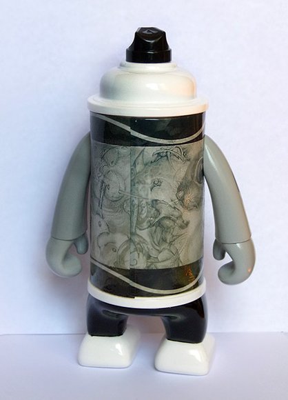 The CanMans Simkins Edition  figure by Greg Craola Simkins, produced by Toynami/Eyewitness. Back view.
