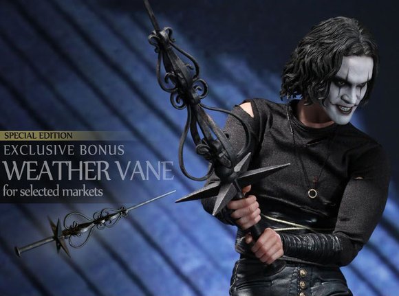 The Crow ( Eric Draven ) figure by Jc. Hong, produced by Hot Toys. Detail view.