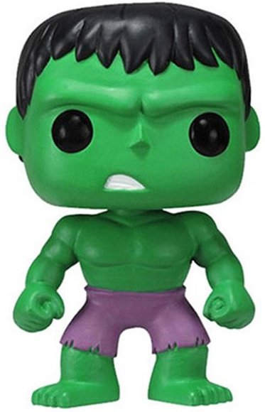 POP! Marvel - The Hulk figure by Marvel, produced by Funko. Front view.