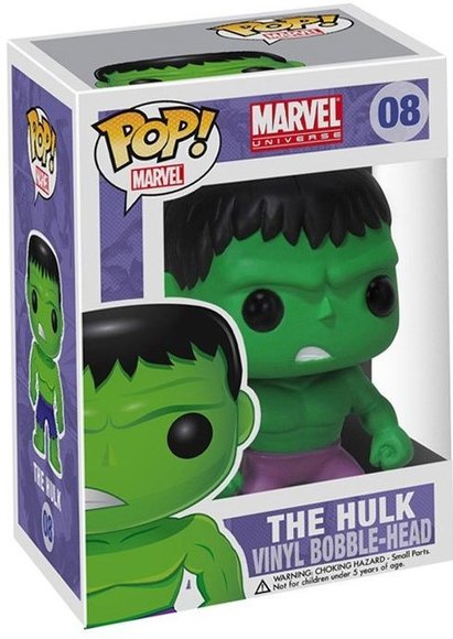 POP! Marvel - The Hulk figure by Marvel, produced by Funko. Packaging.