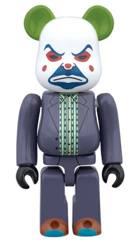 THE JOKER (BANK ROBBER Ver.) BE@RBRICK figure, produced by Medicom Toy. Front view.