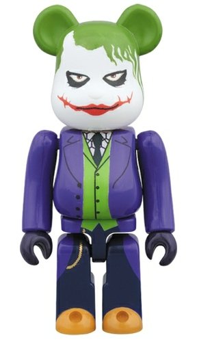 THE JOKER BE@RBRICK figure, produced by Medicom Toy. Front view.