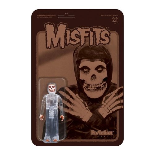 The Misfits - The Fiend (Collection II - Clear Variant) figure by Super7, produced by Funko. Front view.