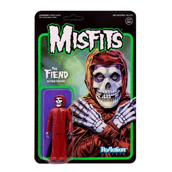 The Misfits - The Fiend (Crimson Red) figure by Super7, produced by Funko. Packaging.